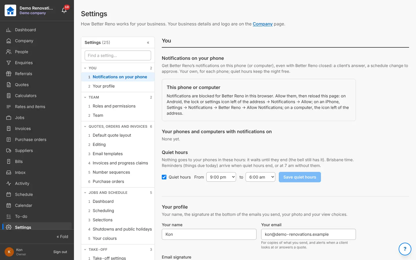 Settings in groups with Find a setting